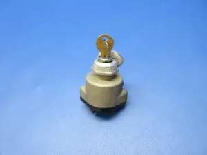Grumman AA-1 Bendix Ignition Switch with Keys P/N 10-357290-1 TESTED (0725-1272)